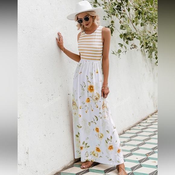 Simplee Apparel Dresses & Skirts - SIMPLEE floral maxi dress